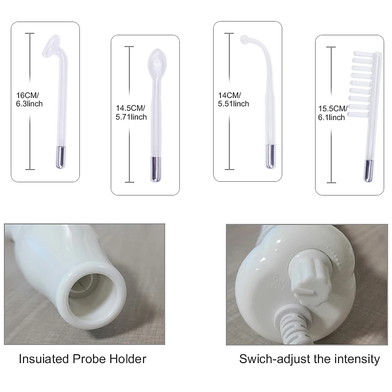 Электрод стеклянная трубка Электротерапия красота устройство акне