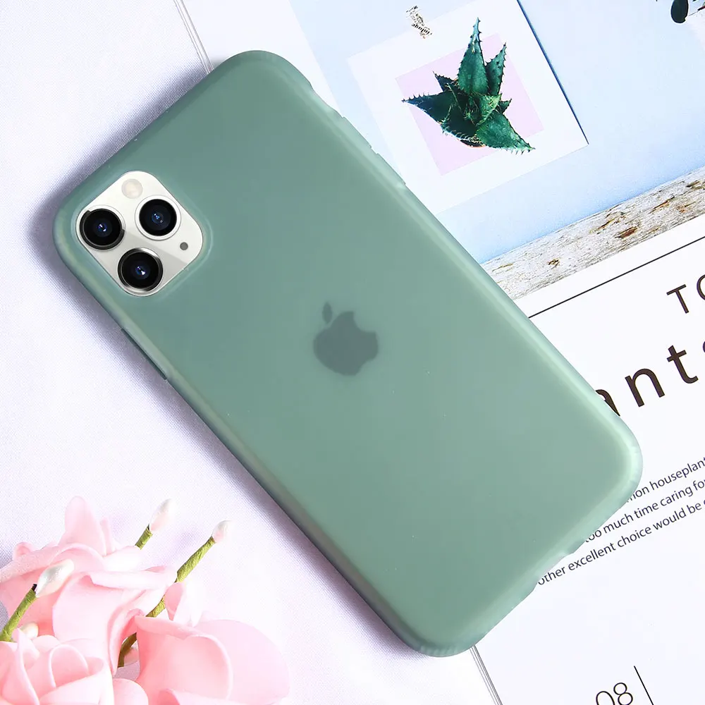 Матовый Силиконовый чехол для iPhone 11 Pro XS Max XR X 7 8 Plus|Бамперы| |