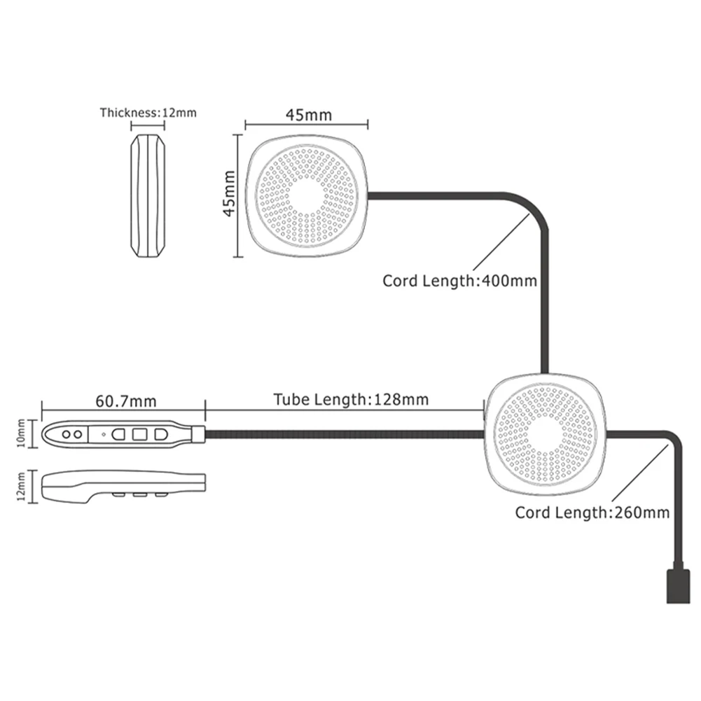 Мотоциклетный шлем Bluetooth V5.0 гарнитура Водонепроницаемый для верховой езды