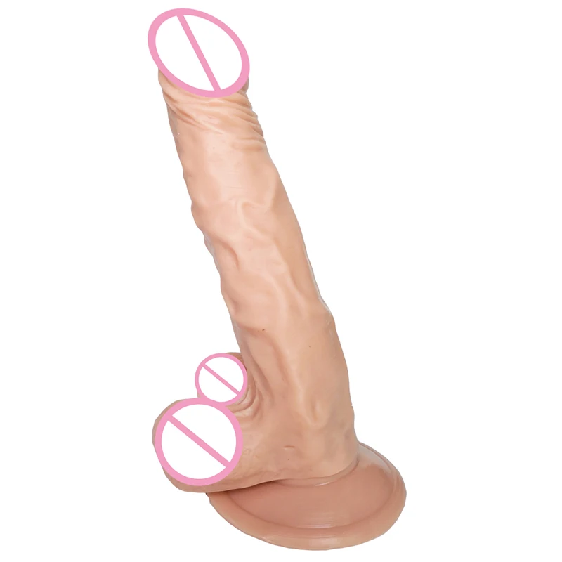 9-дюймовый толстый большой фаллоимитатор на присоске реалистичный искусственный