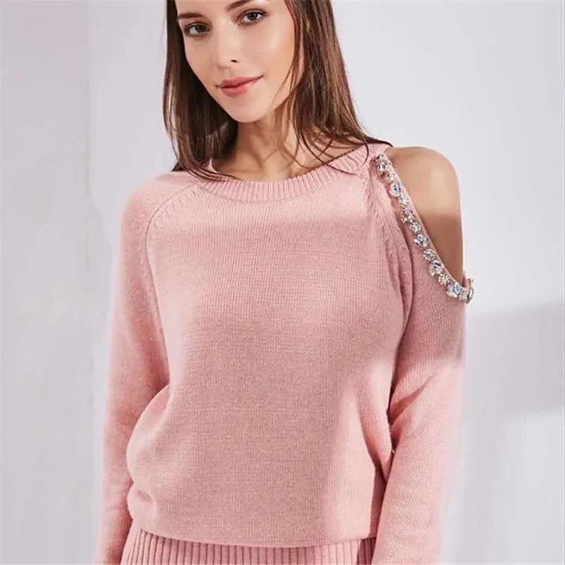 Женский модный свитер повседневный Трикотажный костюм из 2 предметов со