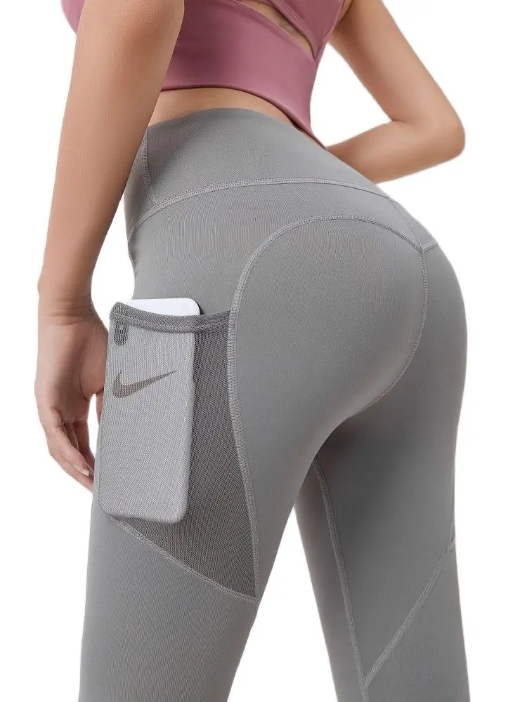 

Summer Height Waist Gym Leggings With Mesh Pockets Patchwork Leggings Sport Women Fitness Booty Lifting Legis For Summer Woman