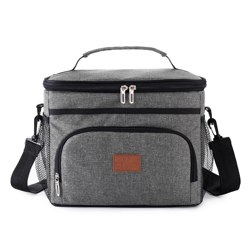 Portable Office Lunch Bag Waterproof Tote Cooler Handbag Insulated Thermal Bag For Food Bento Pouch Dinner Container