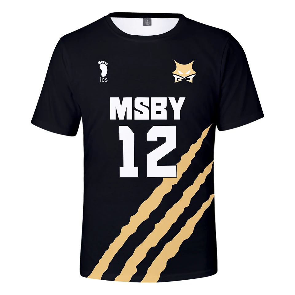 

Новый список 3D Аниме Haikyuu! Футболка для мужчин и женщин в стиле «хип-хоп» футболка с персонажами из комиксов; Летняя одежда для мальчиков и девочек Повседневная 3D Черный волк MSBY 12 футболка