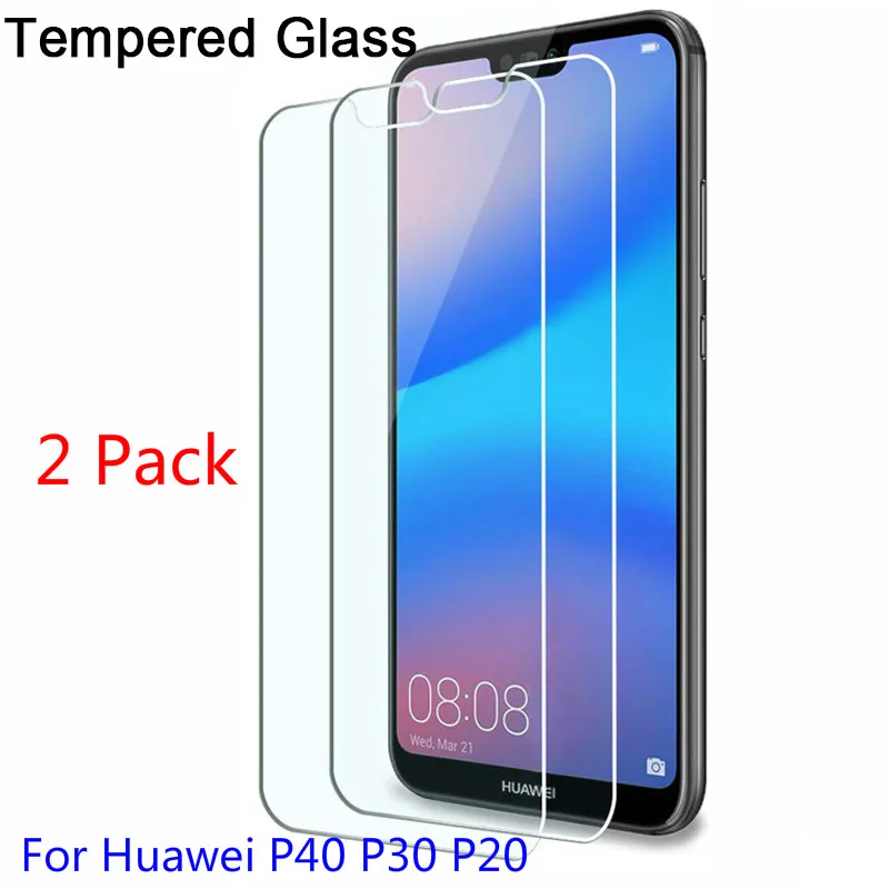 2 шт. Защитное стекло для Huawei P30 Lite P20 Pro защита экрана P 30 20 40 P30Lite закаленное P40 E
