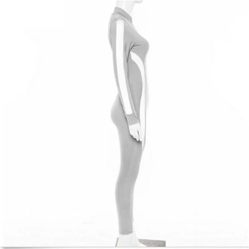 Новинка женский осенне зимний комбинезон модный светоотражающий Облегающий на