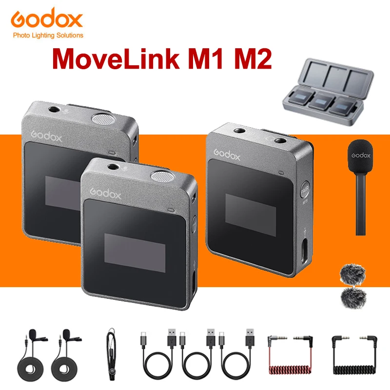 Беспроводной микрофон Godox MoveLink M2 M1 петличный профессиональный