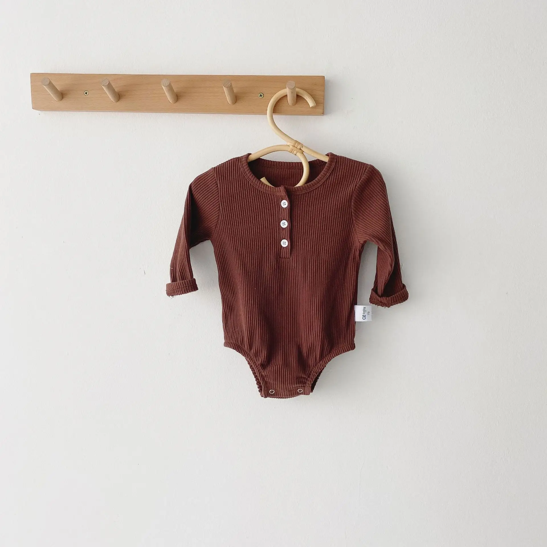 

Newborn Baby Girl Boy Bodysuit Knitted Autumn Winter Solid Jumpsuit Long Sleeve Outfits Spring Baby Clothes Set
