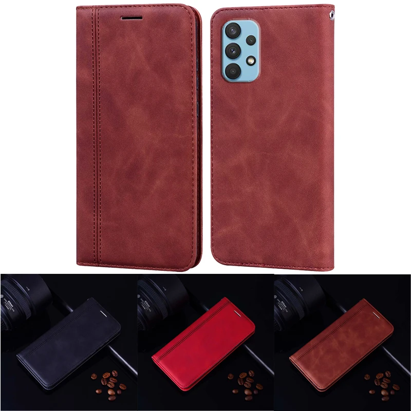 

Cover For Samsung Galaxy A32 4G 5G Case PU Leather Flip Wallet Magnet Capa Funda For Samsung A32 Phone Protector Shell Coque