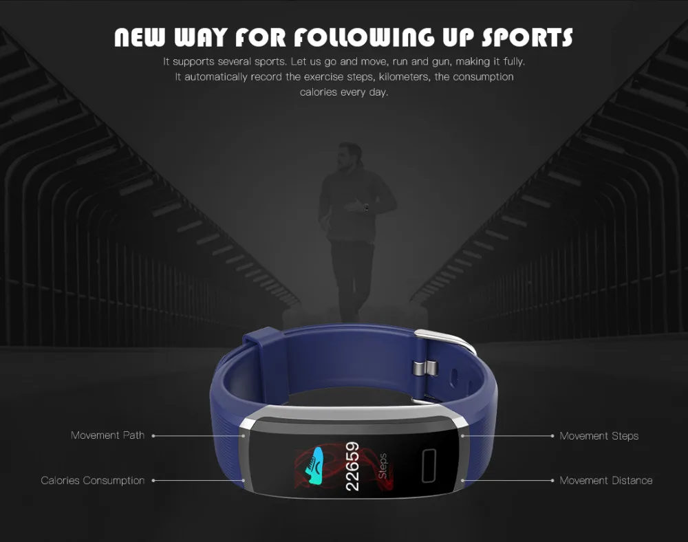 Wearpai FitnessTracker умные часы для мужчин и женщин HeartRate Монитор калорий шагомер Водонепроницаемые спортивные наручные часы для Android и IOS