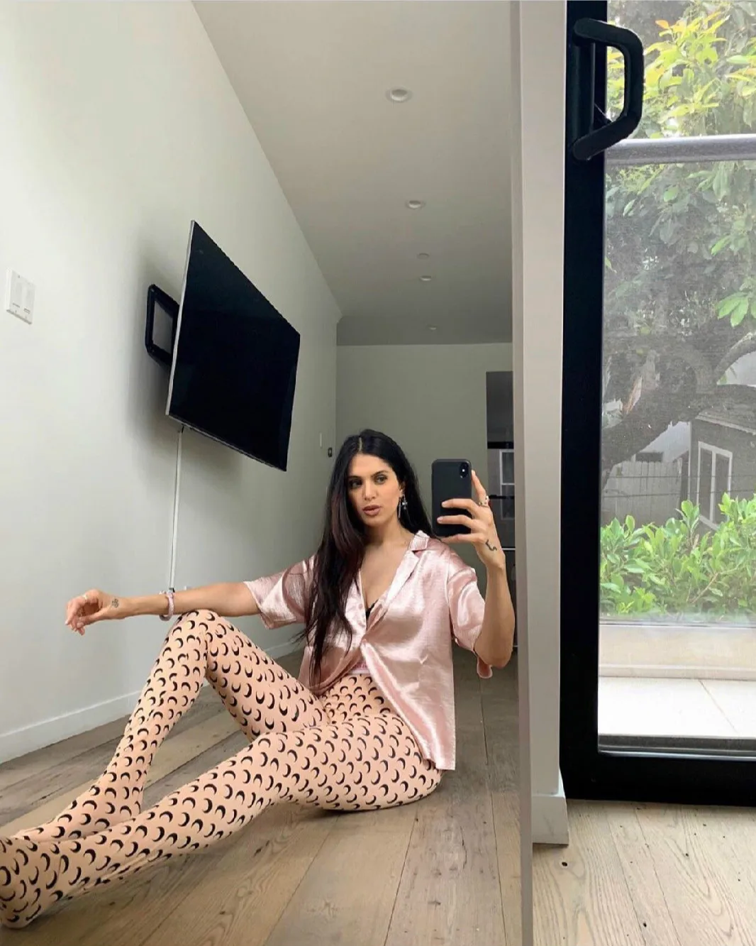 

2020 Moon Print Bottomed Pantyhose Women Stretch Slim Sports Casual Pantyhose Leggings M2