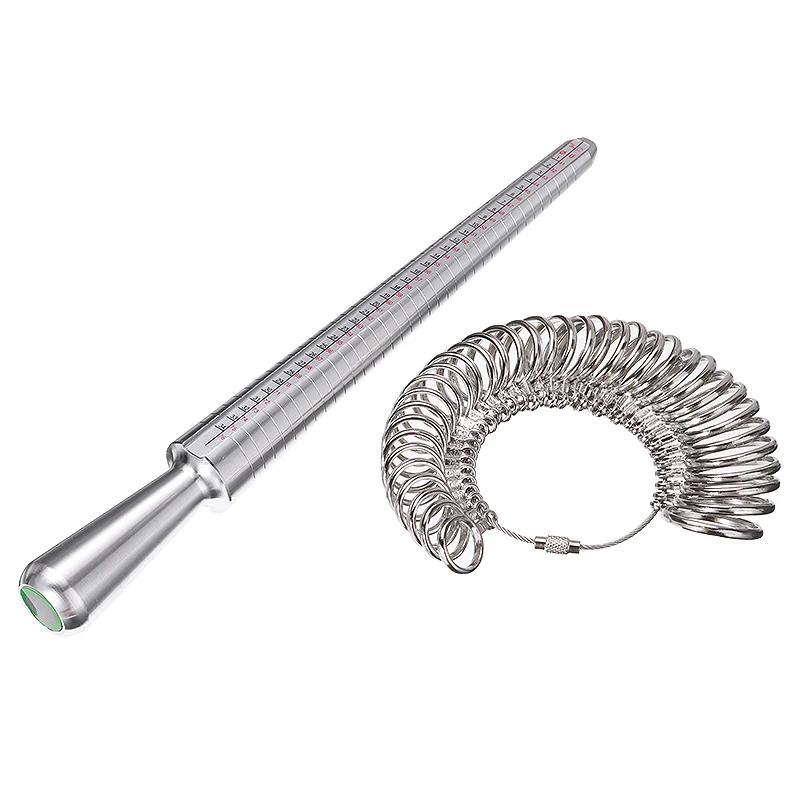 Новинка 1 набор металлических колец для измерения размера r измерительная палка