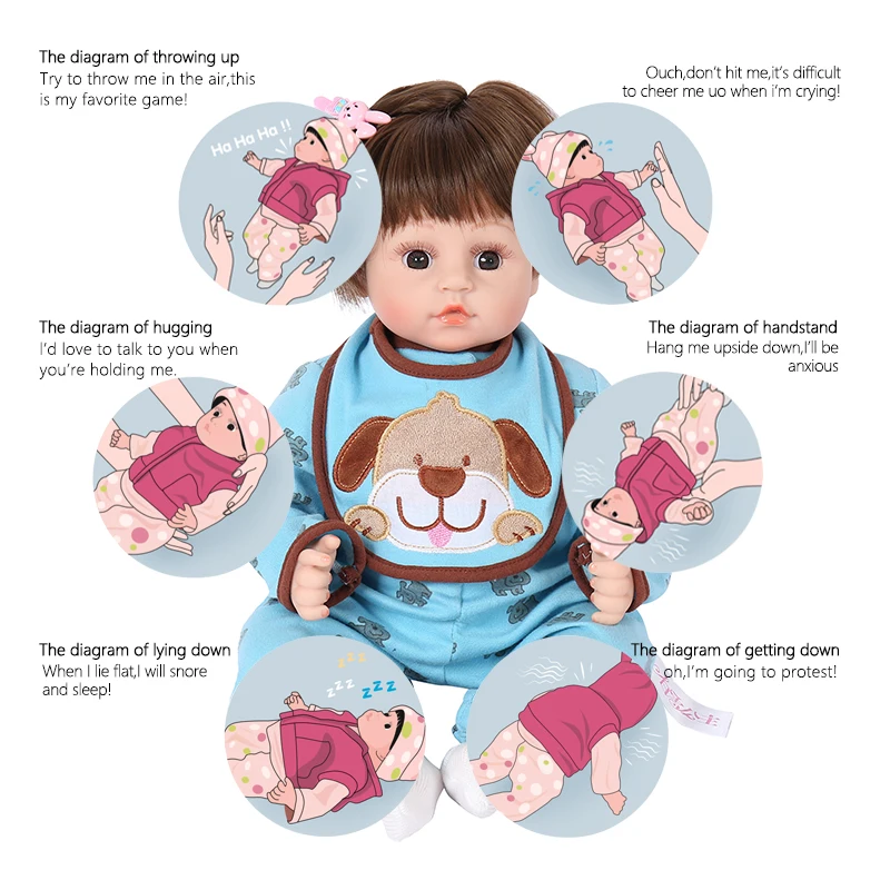 Реалистичная силиконовая кукла для младенцев 18 дюймов | Игрушки и хобби