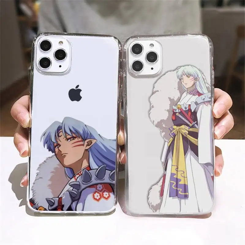 

Anime inuyasha Phone Case Transparent soft For iphone 5 5s 5c se 6 6s 7 8 11 12 13 plus mini x xs xr pro max