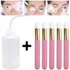 Кисть для ресниц, кисть для чистки бровей, носа, черных точек, бутылка для чистки ресниц, инструмент для наращивания ресниц, кисть для бровей