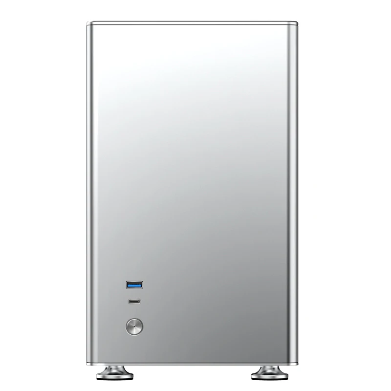 Verkauf Jonsbo A4 Silber A4S ITX Chassis Unterstützt 240 Wasser-gekühlt SFX-L Netzteil Aluminium-magnesium Desktop Computer