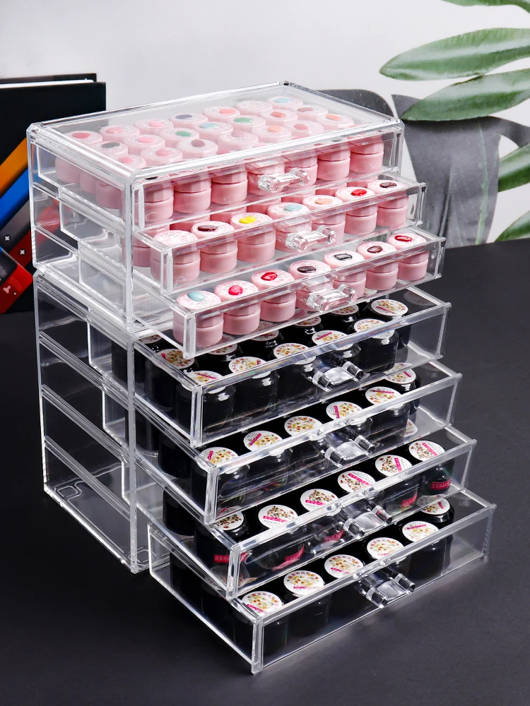 Акриловые аксессуары для дизайна ногтей бусины чехол ящик украшение ногтевого с