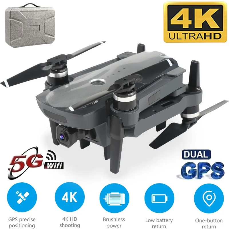 квадрокоптер k20 с gps и камерой 4k hd 1800