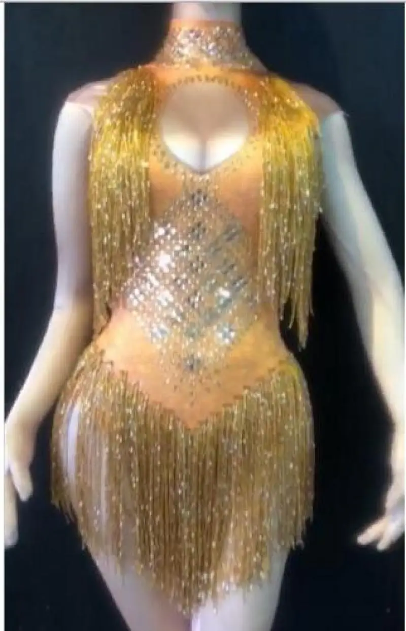 

Fashion 4 Colors Nation Dance Dress Rhinestone Women Latin Dance Costume Tights Latin Salsa Dresses Fringe Dress