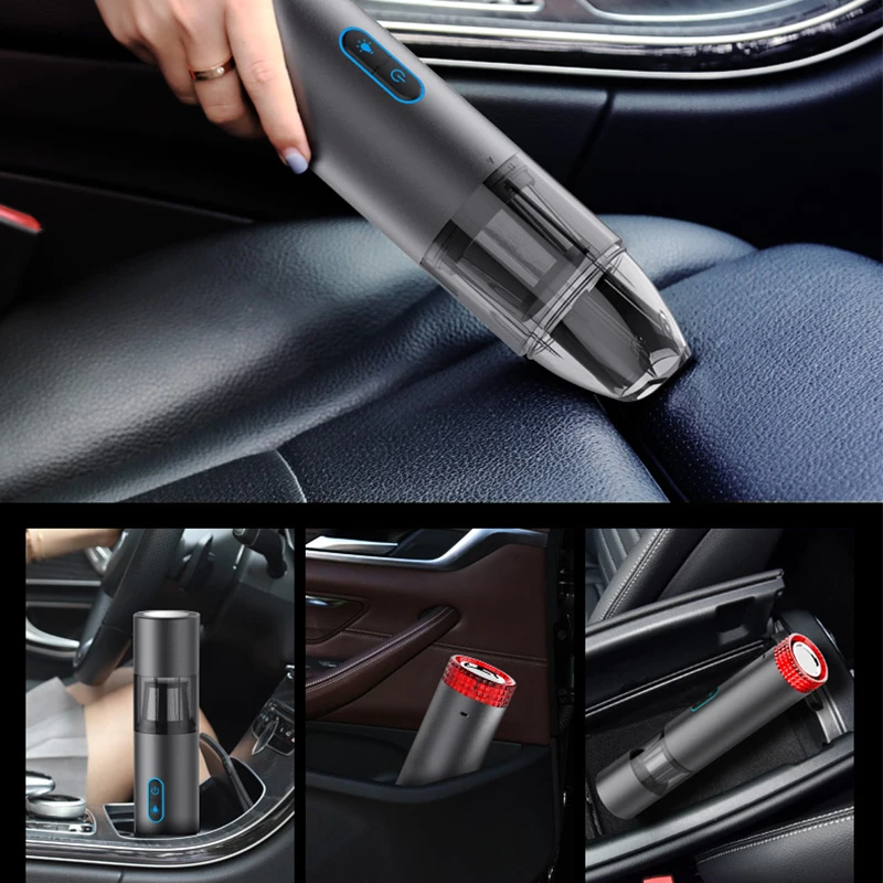 Портативный автомобильный пылесос моющийся беспроводной ручной автоматический