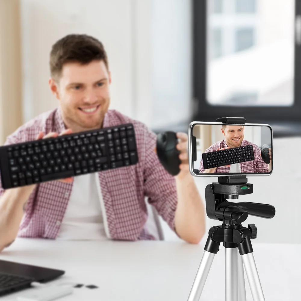 Кольцевой светильник со штативом LED лампа для фотографии телефона видео мини