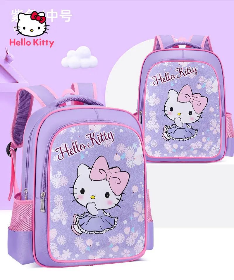 Hello Kitty simple cute cartoon children's school bag fashion waterproof comfortable leisure big backpack suitable for girls