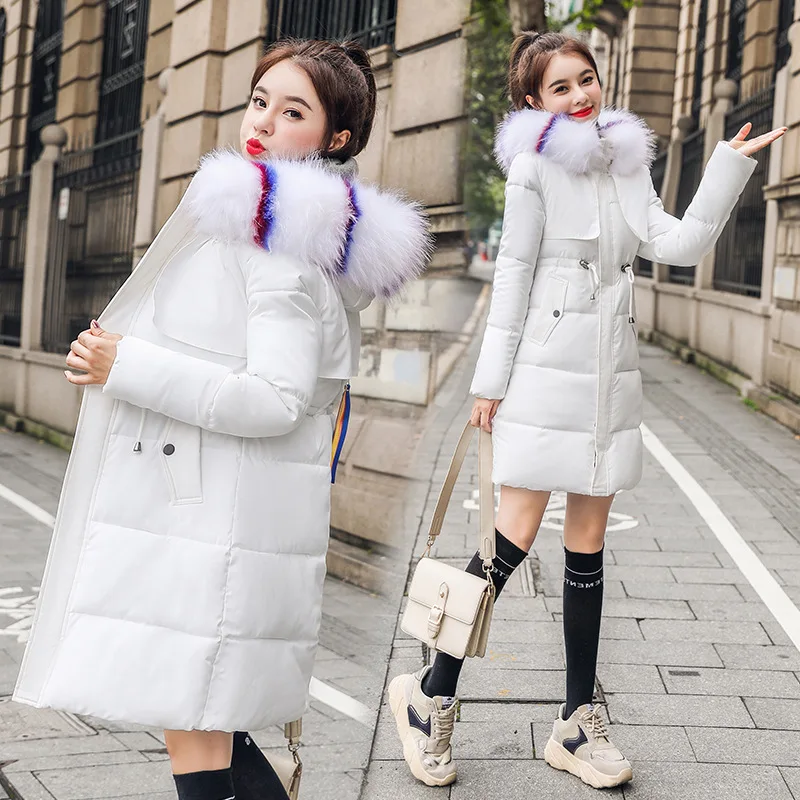 Bzledrjsn зимняя куртка Женское пальто 2019 хлопок стеганая длинная с капюшоном