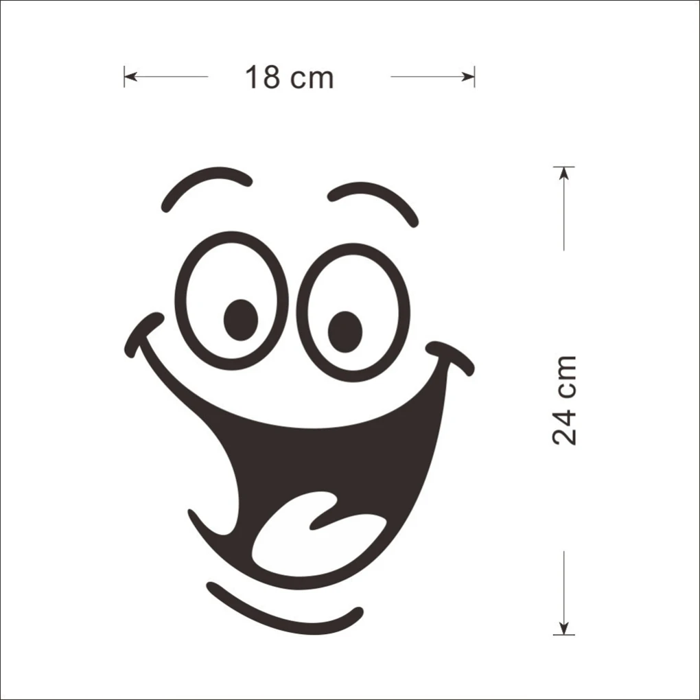 

DIY Removable Smile Face Funny Bathroom Toilet Seat Art Wall Sticker Home Decor