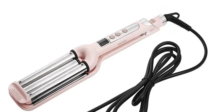 Щипцы для завивки волос электрические утюжок с тремя керамическими валиками