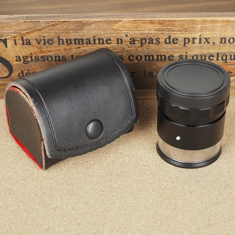 Портативная 10х светодиодная Лупа с подсветкой оптическое стекло линза лупа