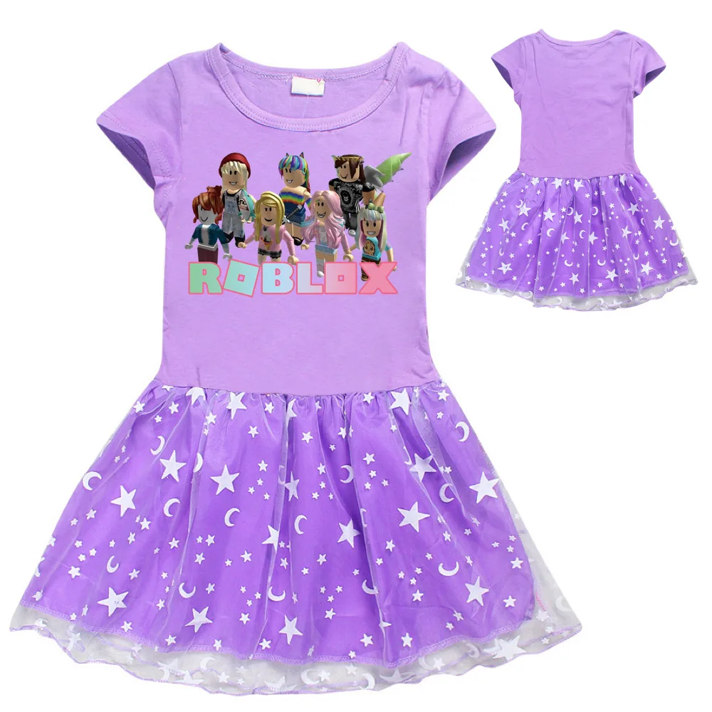 Костюм для маленьких мальчиков и девочек ROBLOXing детская одежда летнее платье с