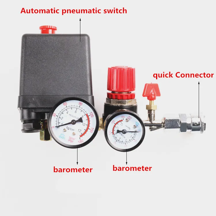 Pressure Switch Control Valve Regulator With Gauges Fittings Pneumatic Accessories Quick Response