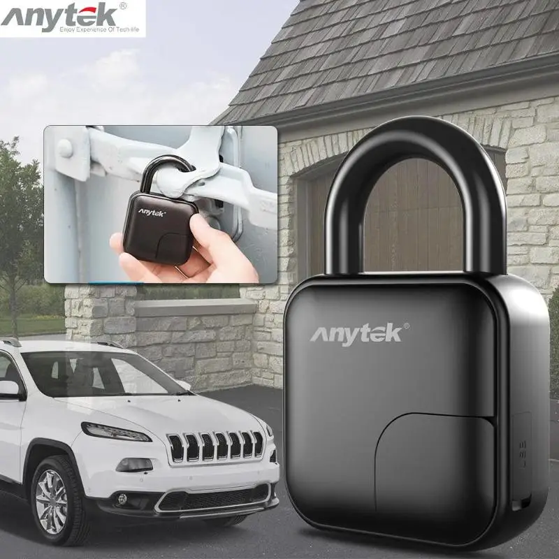 Автомобильная сигнализация Anytek, Противоугонная сигнализация Alarma Auto L3, умный замок без ключа с отпечатком пальца, чехол для багажа, замок безопасности