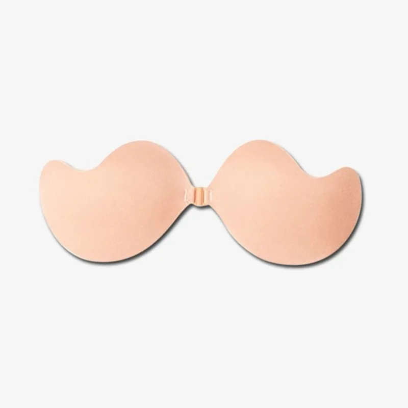 Sexy woman Push Up Self-Adhesive Silicone Bust Front Closure Strapless Invisible bra, 60PCS/lot 140usd