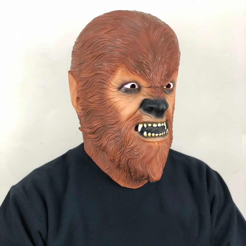 Chewbacca Mask Star War Cosplay Animal Orangutan Latex Masks Helmet Halloween Carnival Party Props