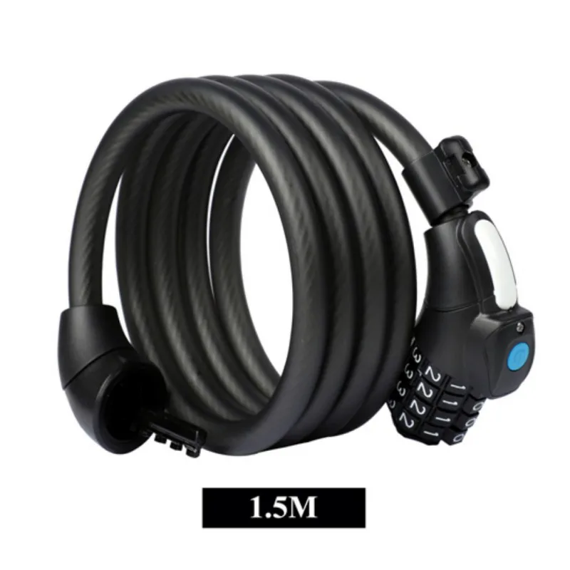 

Bicycle Lock Digital Code Password LED Lock Security Anti-theft Bicycle Code Locks Steel Cable Bike Locks