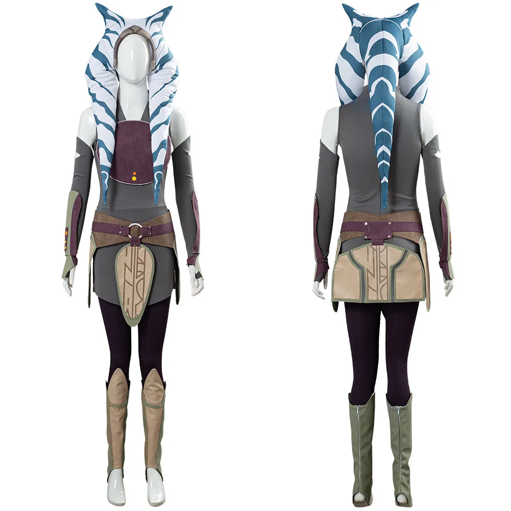 Костюм для косплея Звёздные повстанцы Ahsoka Tano костюмы униформа на Хэллоуин