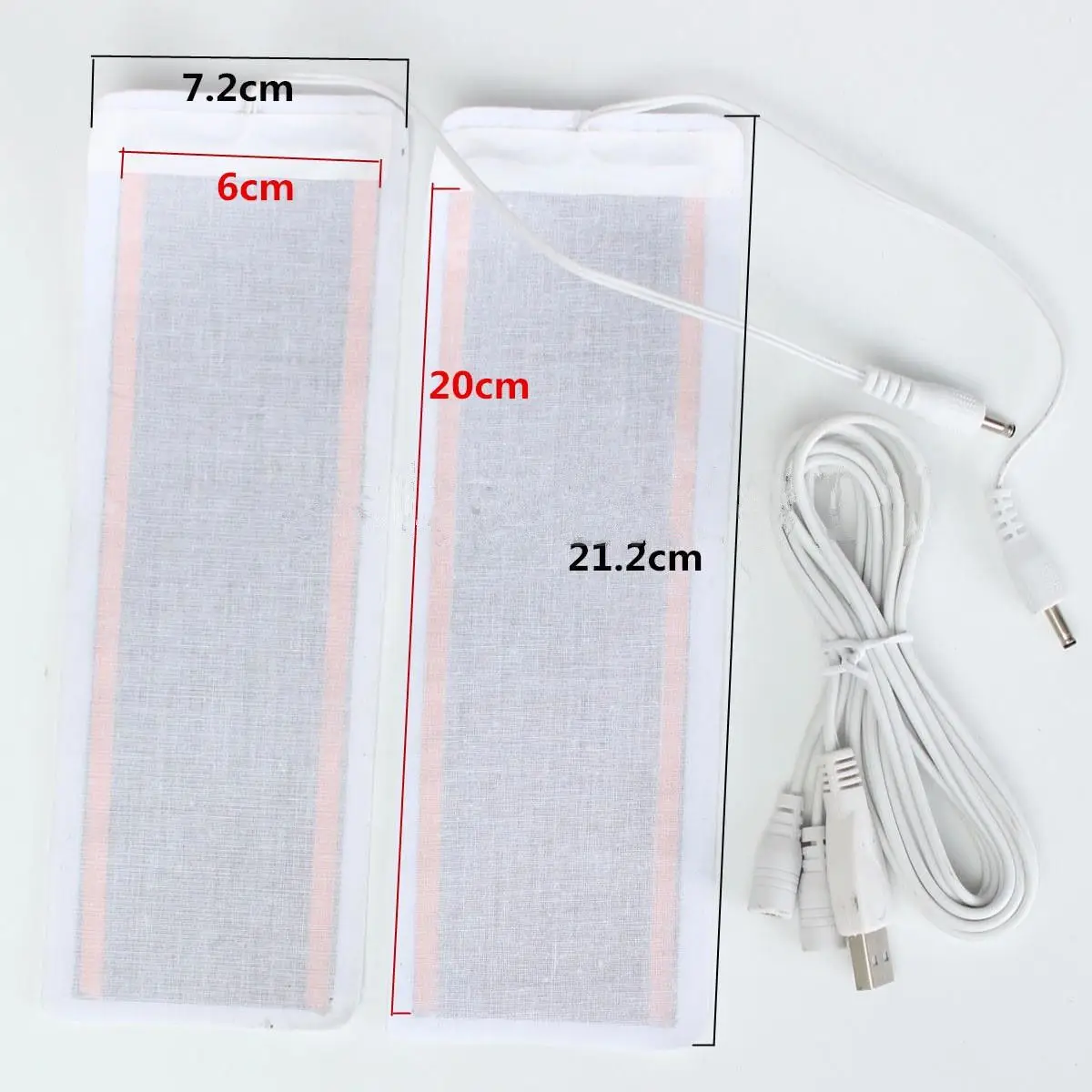 

1 Pair 5V USB Electric Heating Element Film Heater Pads Warm Feet Knee Warmers Heat