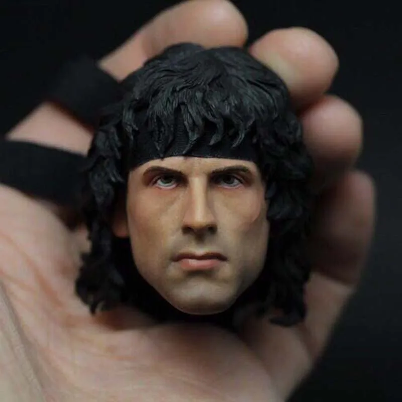 

Collection 1/6 Scale Macho Man Head Sculpt Male Soldier Young Head Carving Model for 12in Action Figure Toys