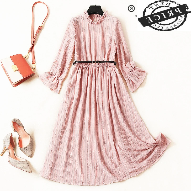 Платье женское платье макси одежда для весны и осени 2021 в винтажном стиле Женские