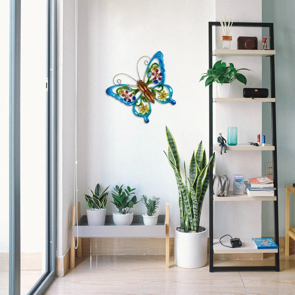 

Lovely Butterflies Pendant Wall Art Iron Butterflies Pretty Ornament for Home