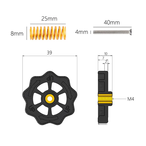 Комплект для выравнивания пружины с подогревом XCR3D для CR-10 Ender 3 MK3