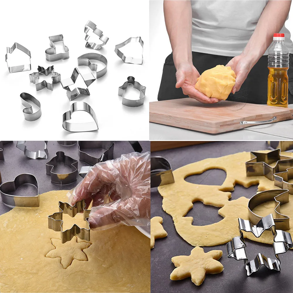 10 шт./лот Инструменты для выпечки 3D пейзаж нержавеющая сталь набор имбирный хлеб
