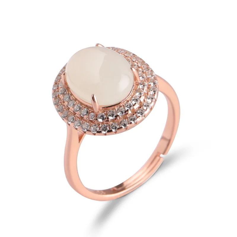 

2020 Direct Selling Anel Feminino Rose Mouth Women's Factory Direct Selling European And American Atmosphere Rose Open