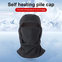 cycling cap soft breathable solid color face protective winter balaclava neck warmer for outdoor
