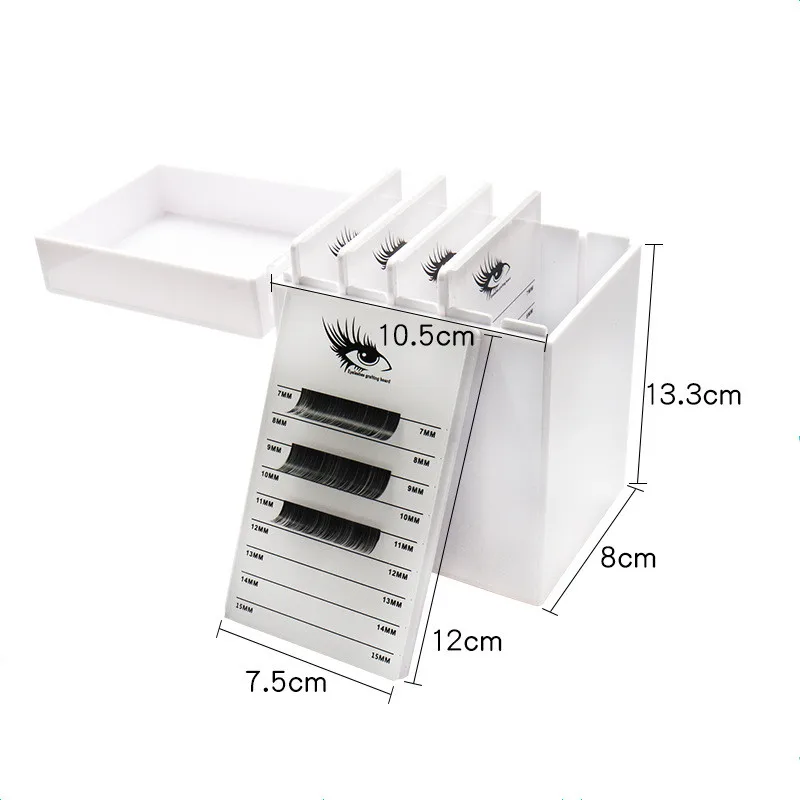 5 слоев футляр для ресниц коробка клей поддон органайзер косметики накладные