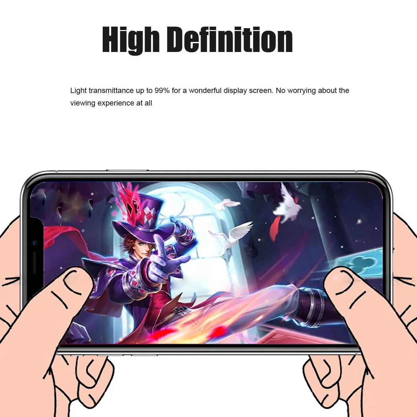Закаленное стекло 9H для iPhone X 11 Pro XR XS Max 8 7 Plus 6 6S SE 5S 5C 8Plus XI защита экрана Защитная
