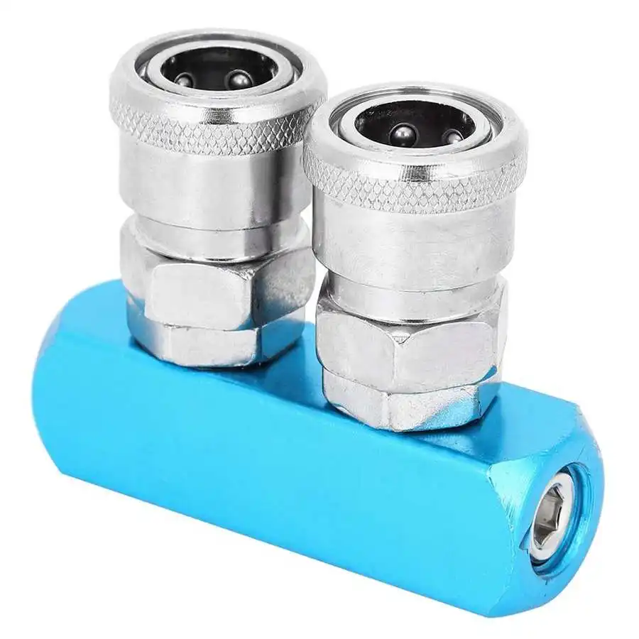 

Air Quick Connector Coupler Pneumatic Fittings Aluminum Alloy Push in Connection Manifold Block gas pipeline