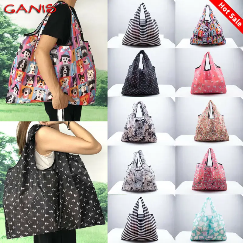 Складная ручная сумка-тоут переработанные сумки для хранения | Багаж и