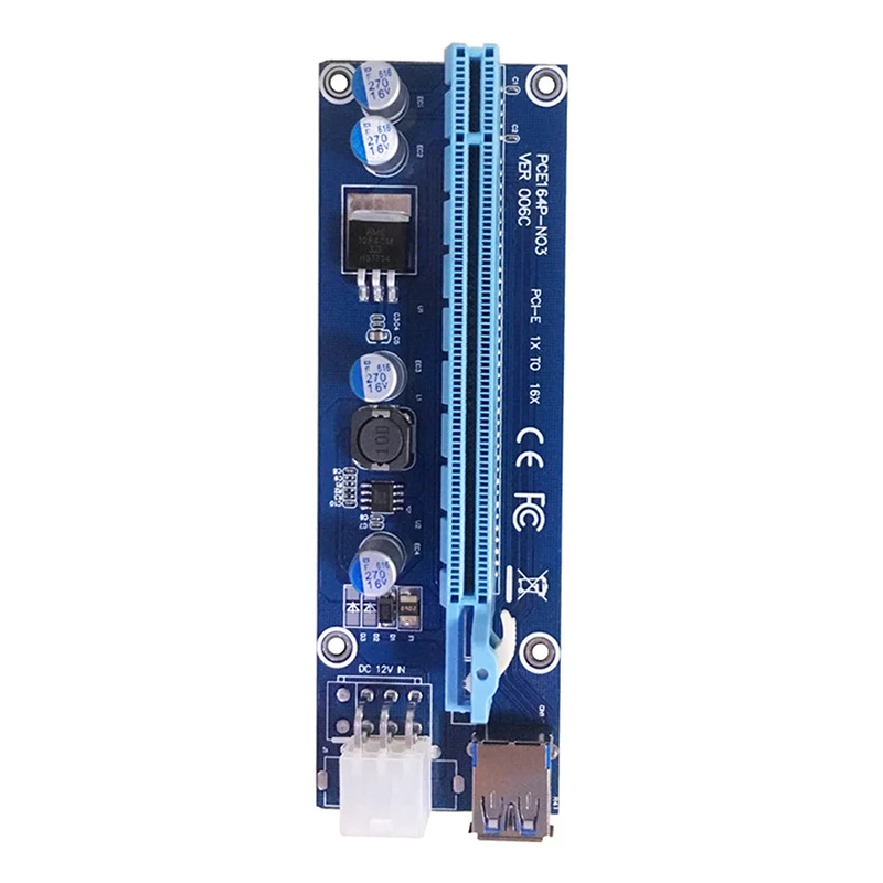 

Переходная карта 6pin PCI-E, 60 см, USB 3,0, кабель PCI, удлинитель, PCIe адаптер